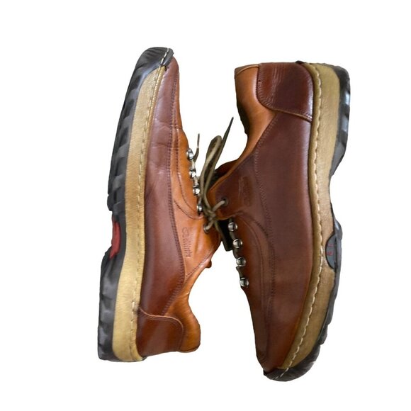 BELLININ BOOTS MEN'S BROWN LEATHER LACE-UP WALKING SHOES SZ 41/8 - Picture 6 of 8